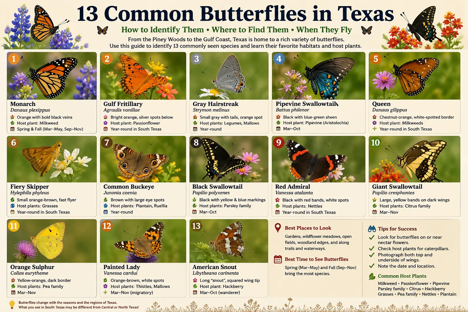 common butterflies in texas 13 species to know